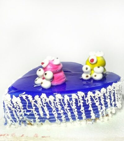 Blue Heart Cake