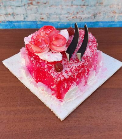 Red Heart Cake