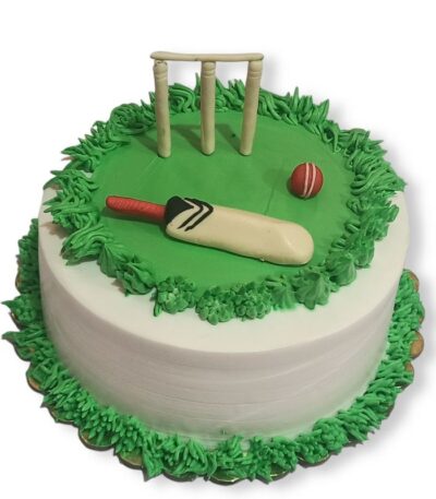 Cricket Theme Cake