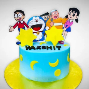Nobita and shizuka theme cake  Cake Themed cakes Fondant cakes