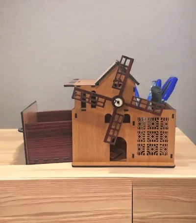 Windmill Desk Organizer